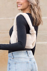 Izzie Soft Plush Shoulder Bag - Stylish & Durable, Shoulder Bags, $ 45.00, A Moment Of Now™